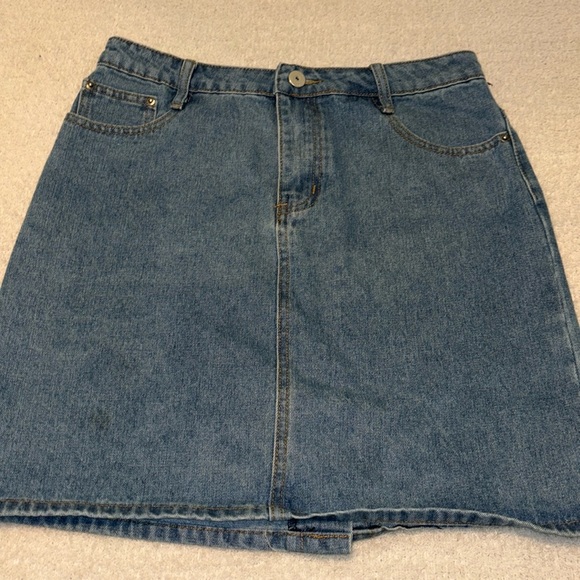 Chouyatou Fashion Jean Skirt Size Small - Picture 3 of 8